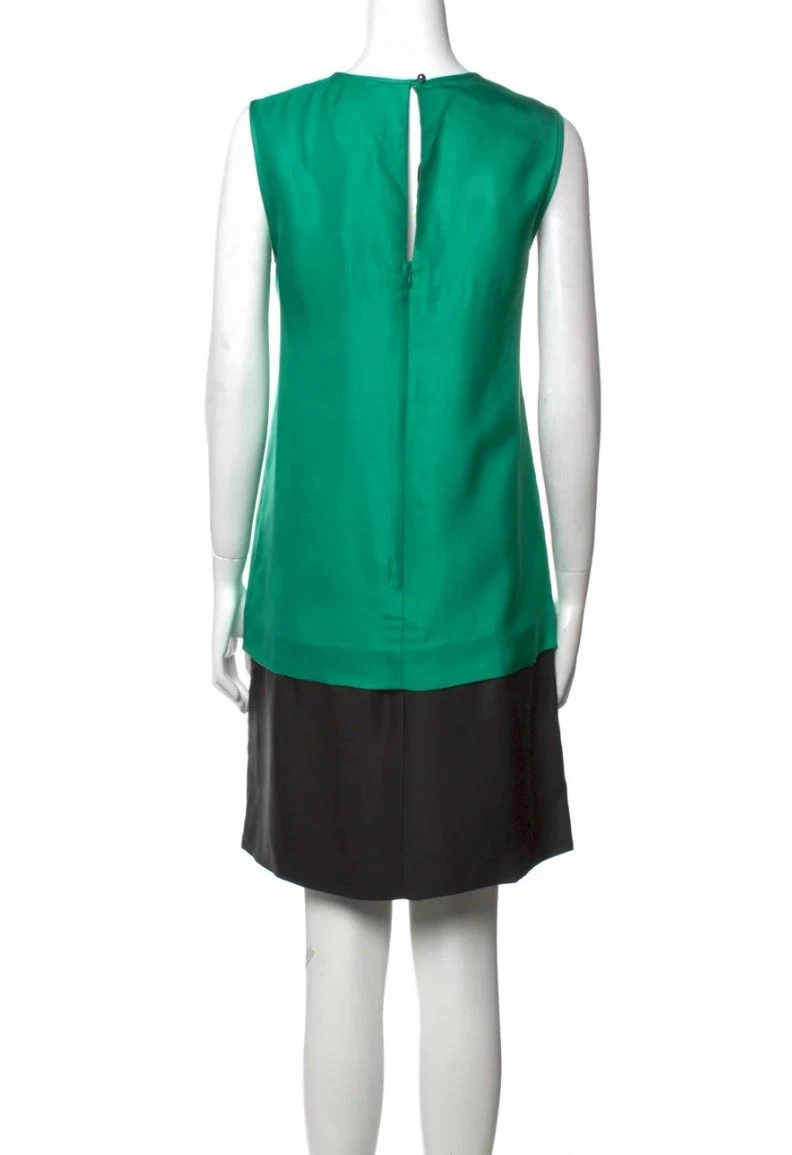 Abito verde Kate Spade Rosita impreziosito con colletto ad anello taglia 4