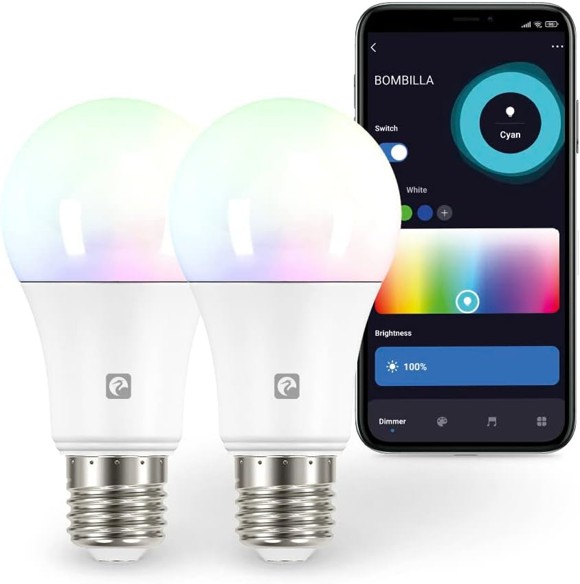 2 Lampadine LED Smart Wifi E27 A60 11W RGB+CCT - Offerta Domotica Casa