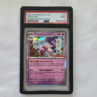 gamestop have pokemon cards Pokemon TCG Tinkaton 105/193 - GameStop Exclusive Promo - PSA 9 / MINT ✈️