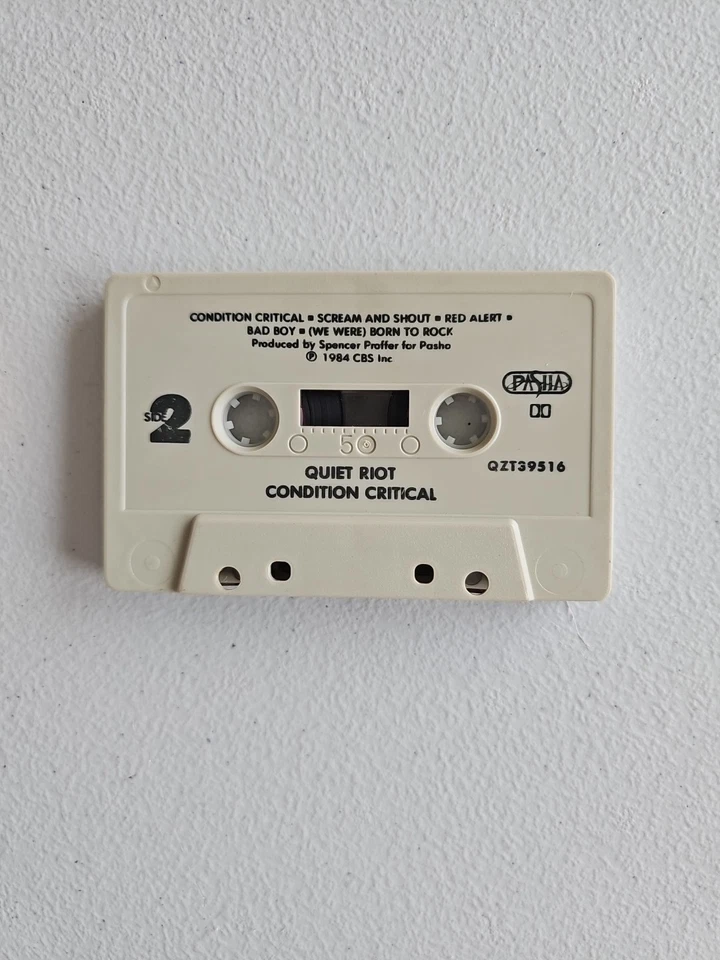 Quiet Riot - Condition Critical Cassette Tape | Heavy Metal | TESTED & working - Image 3 of 4