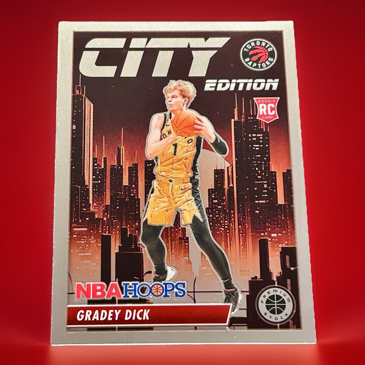Gradey Dick Rookie Card City Edition 2023-24 Panini NBA Hoops Premium Stock #6
