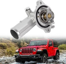 Aluminum Thermostat Housing Assembly 180f For Jeep Wrangler Jk 3.6l 2012-2018