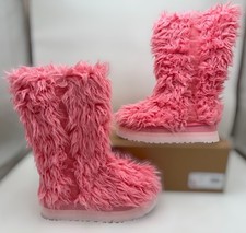 UGG Fluff Momma Sugar Boots Pink Jasmine Limited Size 7 With Box EUC