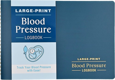 #ad #ad Blood Pressure Logbook Large Print for easy record keeping spiral bound ... $8.05