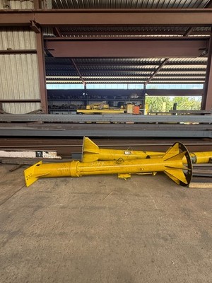 1 Ton Freestanding Base Mounted Jib Crane, 12'-0'' Span x 12'-0'' HUB