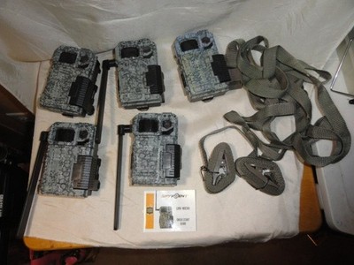 LOT OF 5 SPYPOINT LINK-MICRO-LTE CELLULAR GAME TRAIL CAMERA SECURITY CAMERA MORE