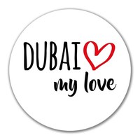 Aufkleber Dubai My Love 10Cm Sticker Dubai Geschenkidee PräSent Mitbringsel Souv