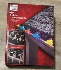 Home Accents Holiday 75-Pack All Purpose Light Clips New!!!!