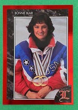 1992 Legends Sports Memorabilia RED FOIL Insert #43 Bonnie Blair Speed Skating