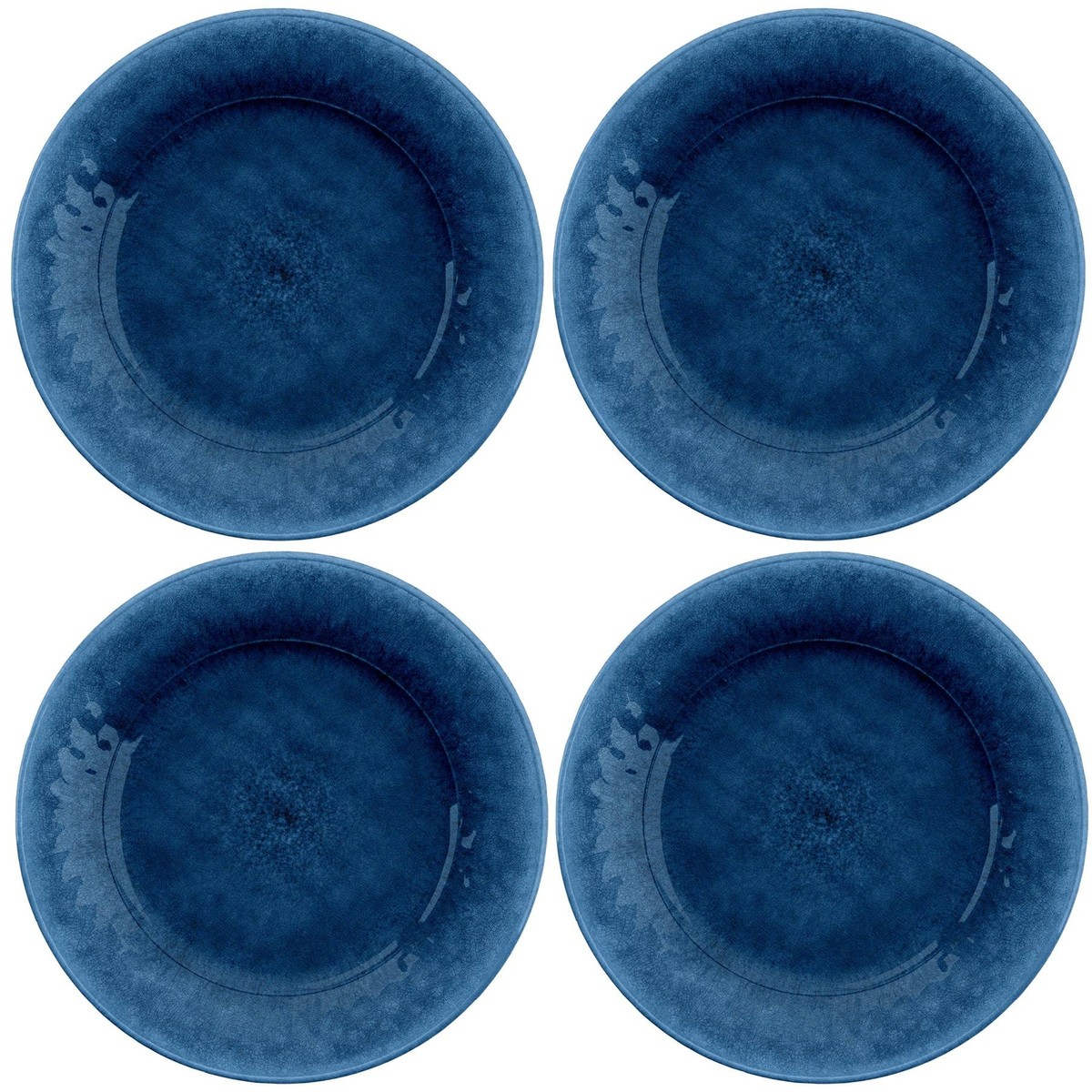 Potters Reactive Glaze Indigo Melamine/Plastic Outdoor Dinner