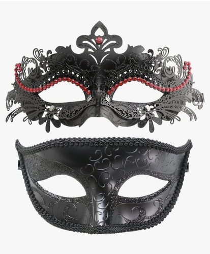 Couple's Masquerade Ball Masks-Halloween,Mardi Gras, Wedding Party, Cos-play