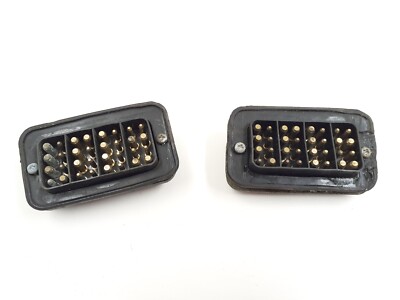 JAGUAR SERIE 3 XJ6 XJ12 SCHOTTKOPF VERDRAHTUNG STECKER MIT TÜLLEN PAAR ELEKTRIK