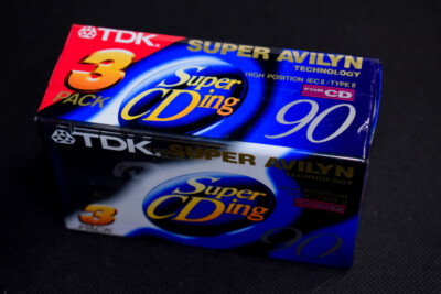 3x TDK CDing Super Avilyn Kassette Cassette Casete Vintage Deadstock New Stock  