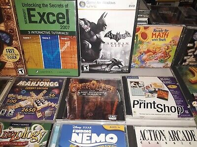 LOT OF 39 rare PC CD-ROM Video games world of warcraft,everquest+++MORE  ☆162F