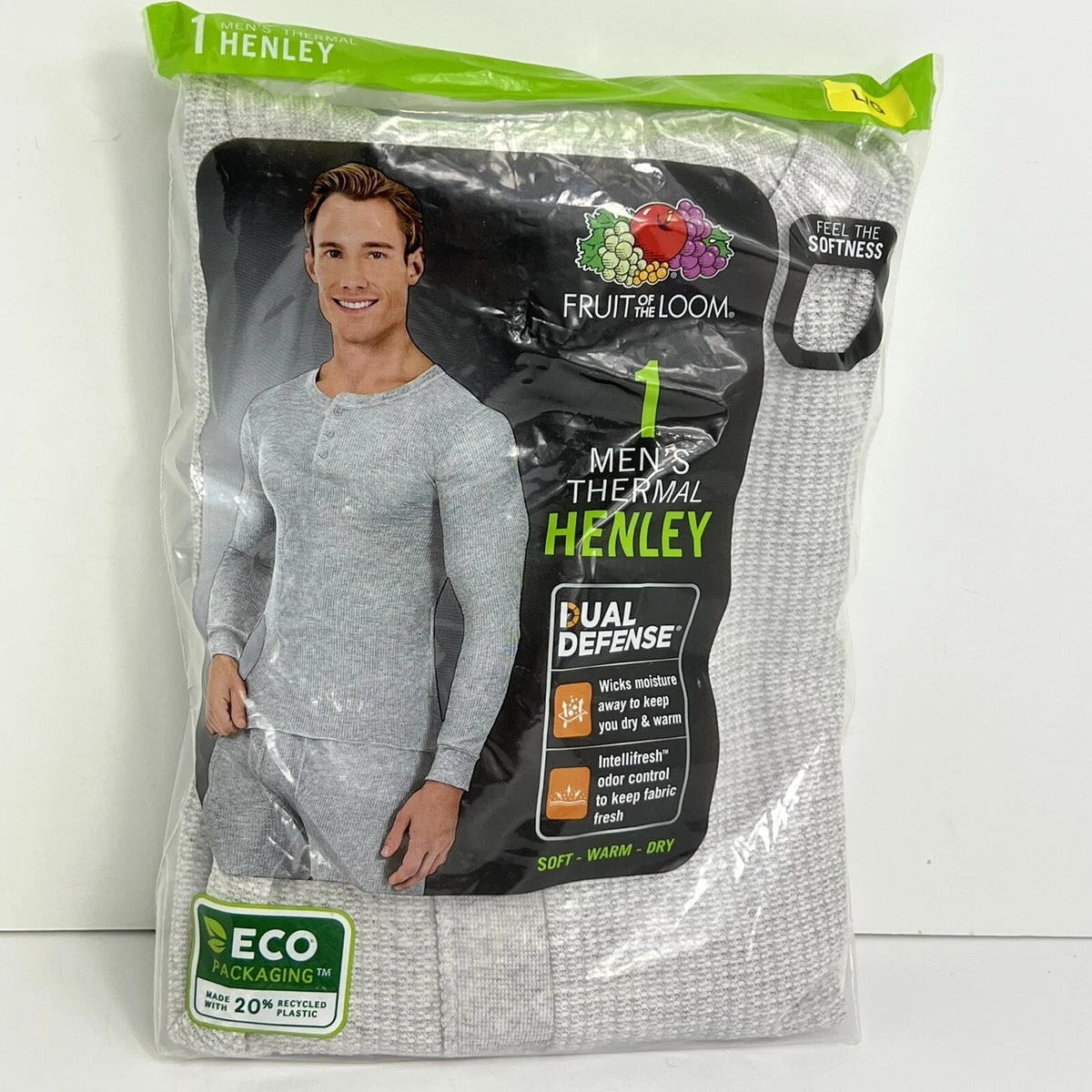 Fruit of the loom shop thermal henley