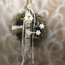 Türschmuck, Vogelhäuschen, rustikal, natur (EH4)