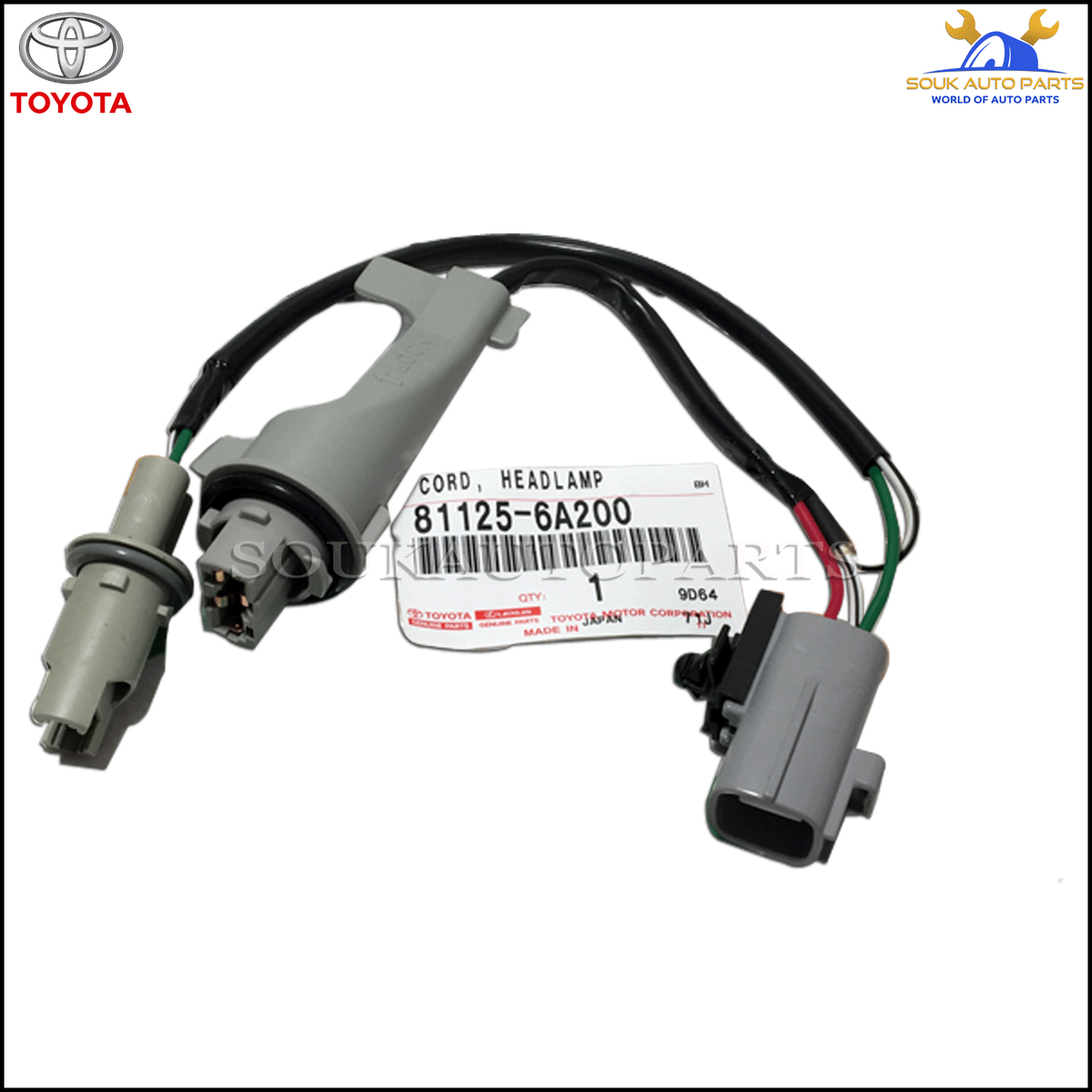 81125-6A200 Genuine Toyota CORD, HEADLAMP 811256A200 OEM LAND