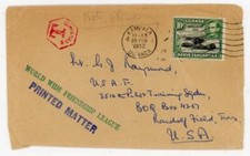 Kenya Uganda Tanganyika SG#134-KAMPALA-0/FEB/1952-PRINTED MATTER-TO USA