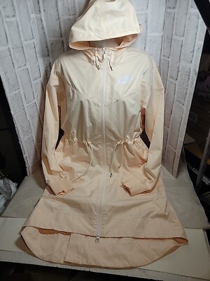 Women's Nike Sportswear Windrunner Trench Jacket Peach Full Zip