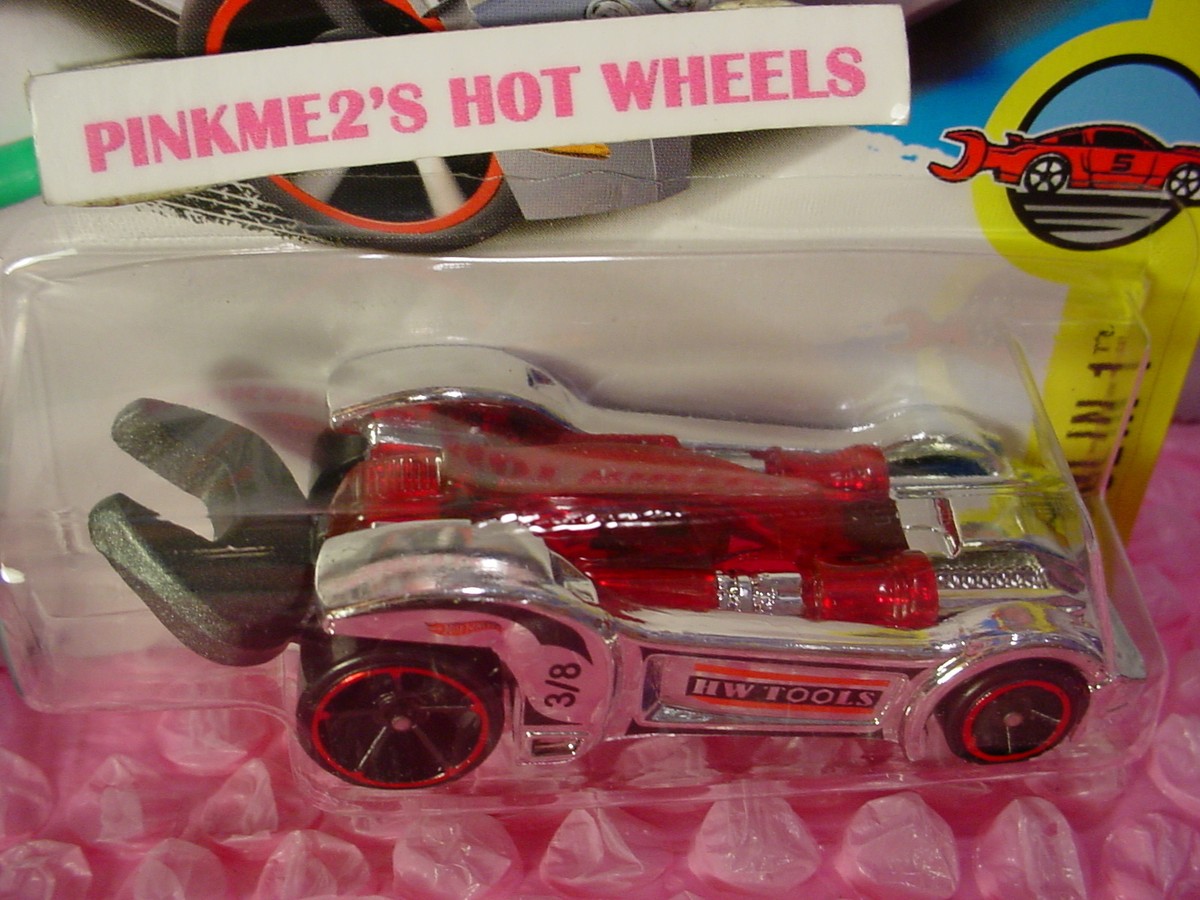 Hot Wheels TOOLIGAN #197 - Rosso Con Cerchi Gialli - Serie EXPERIMOTORS - Scala 1:64 Del 2017