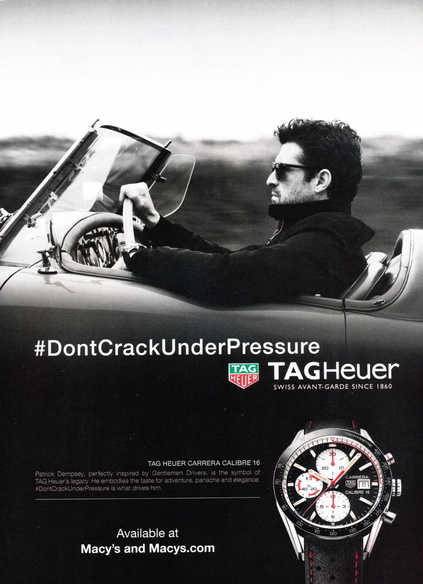 TAG HEUER WATCH MAGAZINE promo ad 036 ORIGINAL 2019 RARE PATRICK