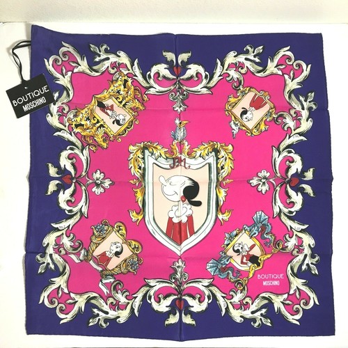 moschino silk scarf