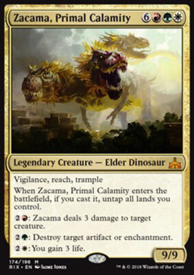 MTG ZACAMA, PRIMAL CALAMITY FOIL EXC ITALIAN - CALAMITÀ PRIMORDIALE - RIX