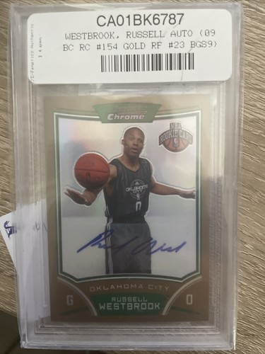 Russell Westbrook [Gold Refractor] #154 2008 Bowman Chrome card