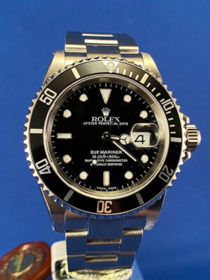 ROLEX 16610 STAINLESS STEEL SUBMARINER 100% BRAND NEW ALL SICKERES  COMPLETE SET
