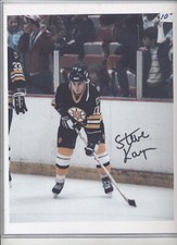 STEVE KASPER BOSTON BRUINS Signed 8 x 10 Photo  Autograph