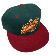 Seattle SuperSonics Fitted Size 7 New Era Hat. Marked X. (8/11/22)