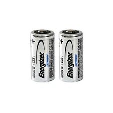 2 x CR123 Energizer 3V Lithium Batteries (CR123A, DL123, 123, EL123, CR17345)