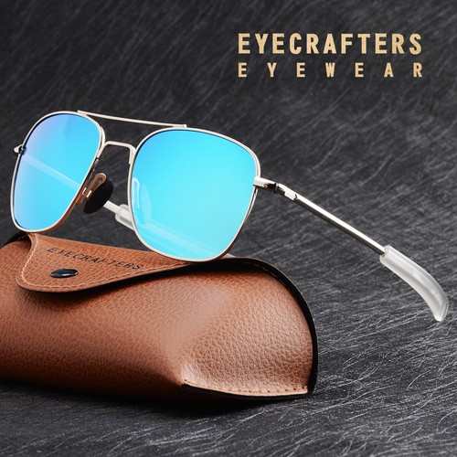 Polarized Occhiali da sole Aviator Uomo Esercito Militare Americano PILOTA  Optical Occhiali da sole | eBay