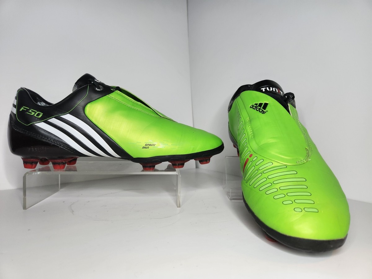Adidas F50 i Tunit -Mens US 11.5- Neon Green Black - Firm