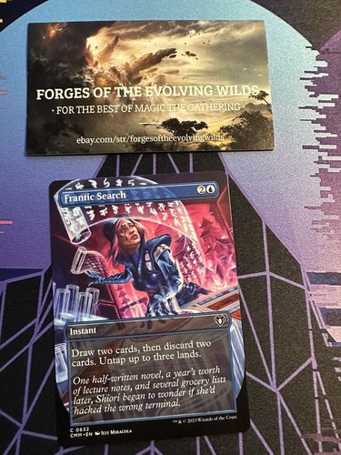 Frantic Search Borderless - MTG - CMM - Commander Masters