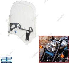 Tinted Flyscreen Windshield Kit For Royal Enfield New Classic Reborn 350cc @UK