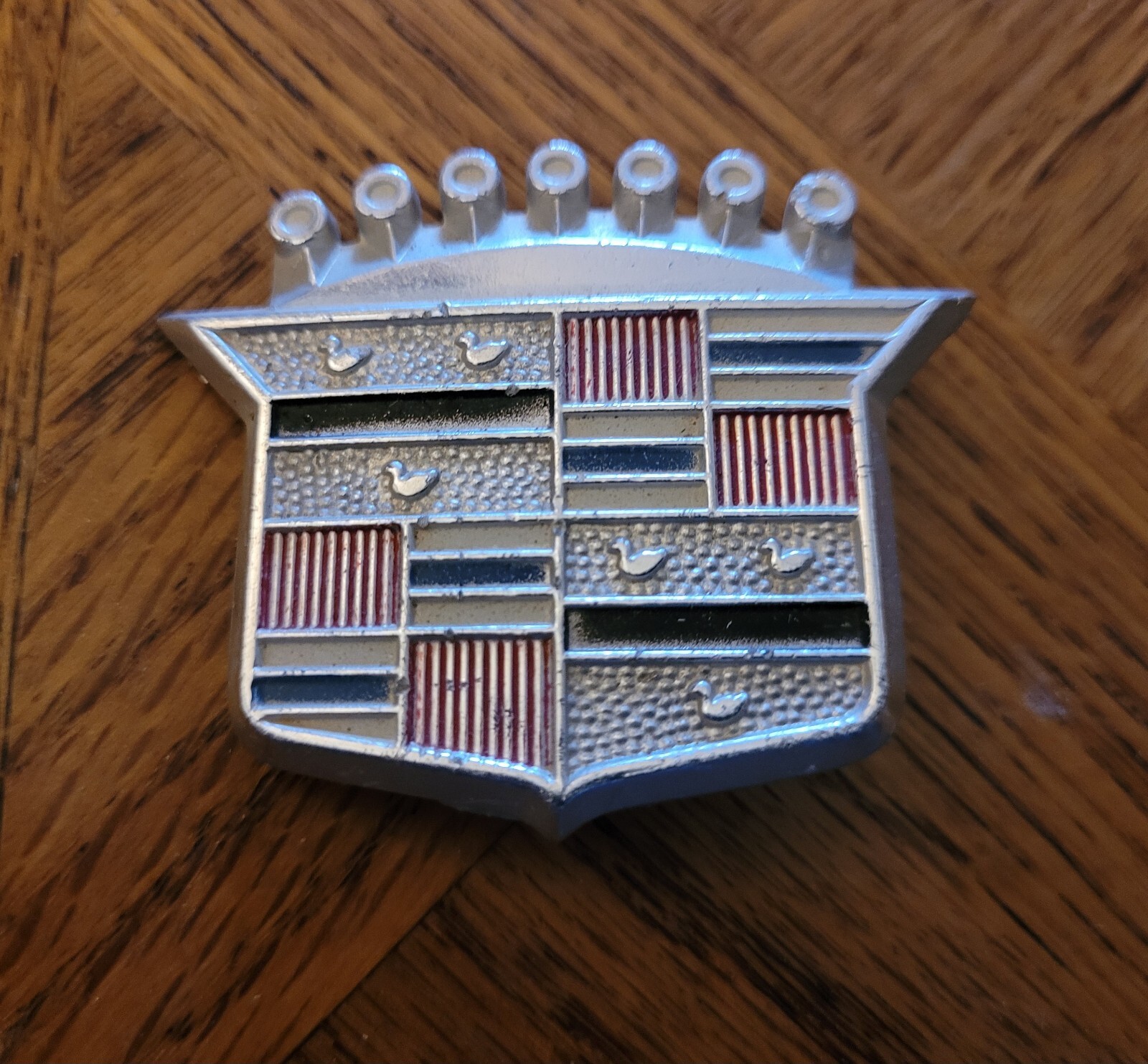 Vintage Cadillac 2” Script Badge Emblem 10661 Cadillac Car Emblem Cover Caddy