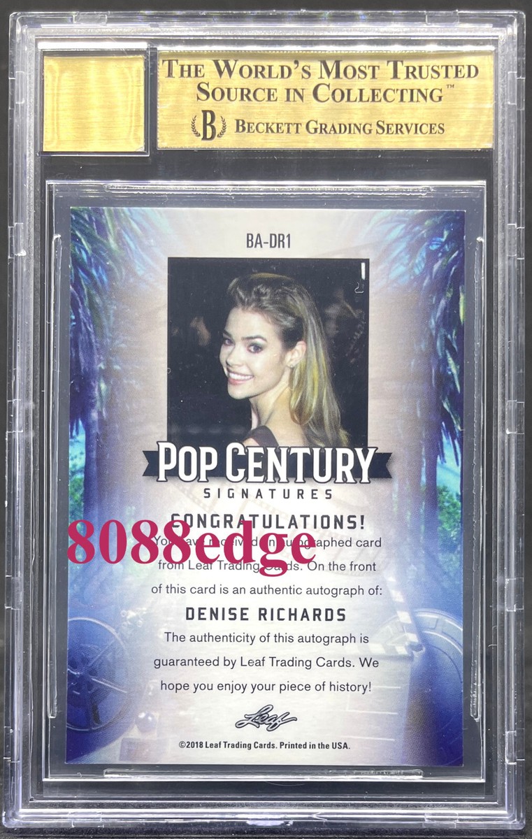 2018 POP CENTURY METAL BASE AUTO: DENISE RICHARDS -BGS 9.5 GEM