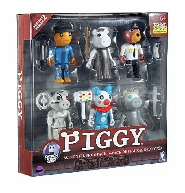 Roblox PhatMojo Piggy Action Figures Series Figures 6-Pack