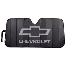 Chevrolet Official  Matte Black Folding Accordion Windshield Sunshade Sun shade 
