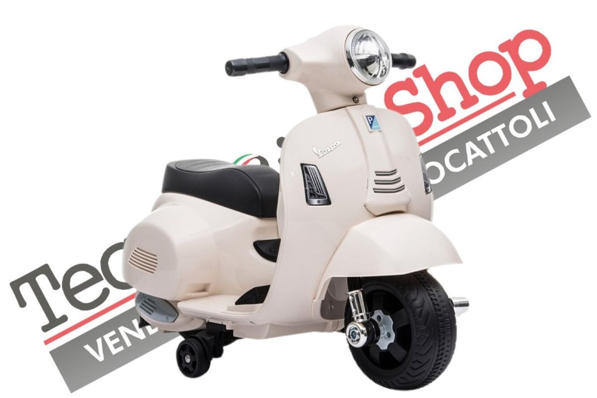 Moto Scooter Elettrica per Bambini Piaggio Mini Vespa GTS 6V Suoni