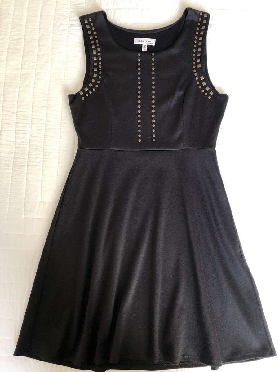 monteau los angeles black dress Monteau Los Angeles Black Flutter Sleeve