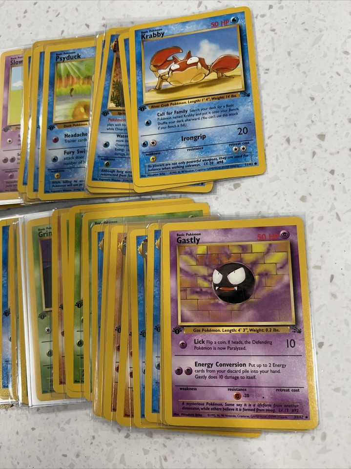 Pokemon Fossil Cards Pokmon Fossil Set 1999 - Build Your Own Collection! Unlimited Edition Cards MP To NM Condition Complete Fossil Set Pokemon Pokemon Fossil Cards Pokmon Fossil Set 1999 - Build Your Own Collection! Unlimited Edition Cards MP To NM Condition Complete Fossil Set Pokemon