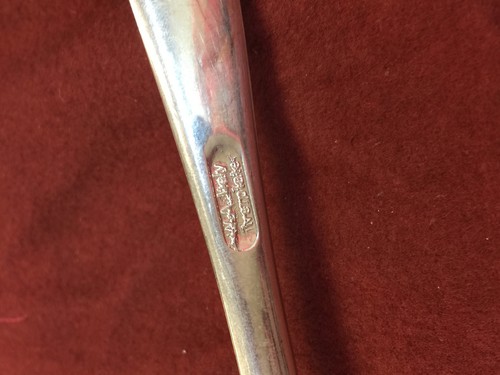 Vintage W.A Italy Silver Plated Salad Server 9 1/2" long Silverplate - Foto 4 di 9