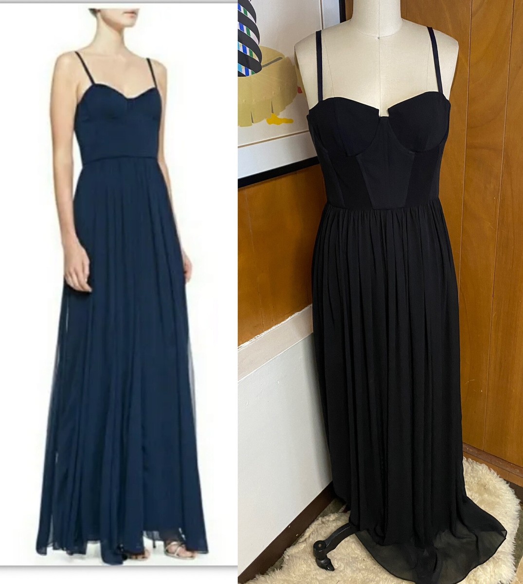 black midi dress with slit Black Drawstring Slit Midi Dress
