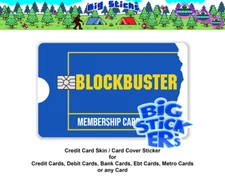 Membership Blockbuster Credit Card Skin SMART Sticker Wrap, Card Skin Decal