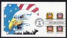 1996 Bulk Rate Eagles/Shield Varities (2902/2907) - David Smith FDC TB342