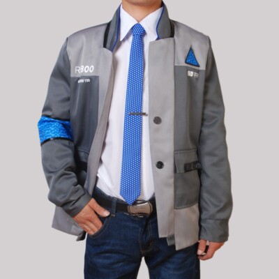Detroit: Become Human Connor RK800 Cosplay Costume Suit Outfit Men's Coat Jacket