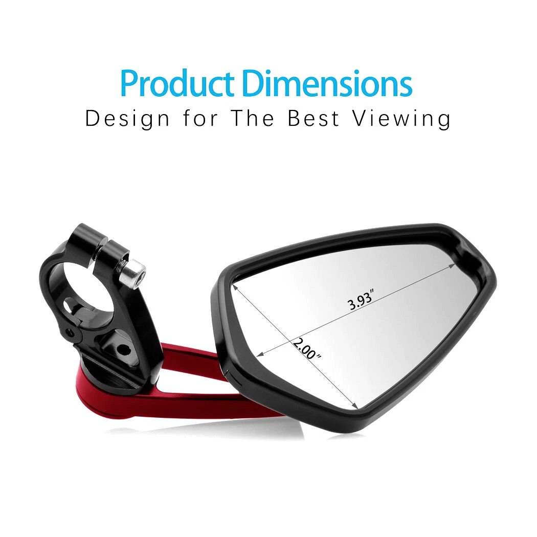 Motorcycle Motorbike Bar End Mirrors Custom For Triumph Speedmaster Cafe Racer - Picture 4 of 11