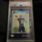 2024 Donruss Optic Purple Scope Prizm Drake Maye #229 PSA 9 MINT Rookie RC